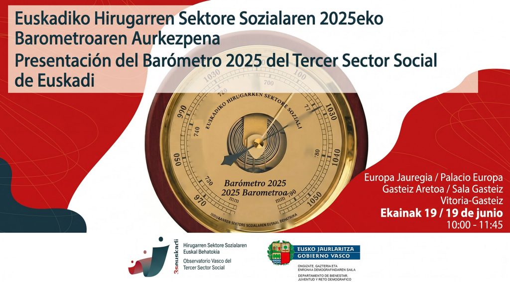 Jornada de presentación del Barómetro 2025 del Tercer Sector Social de Euskadi