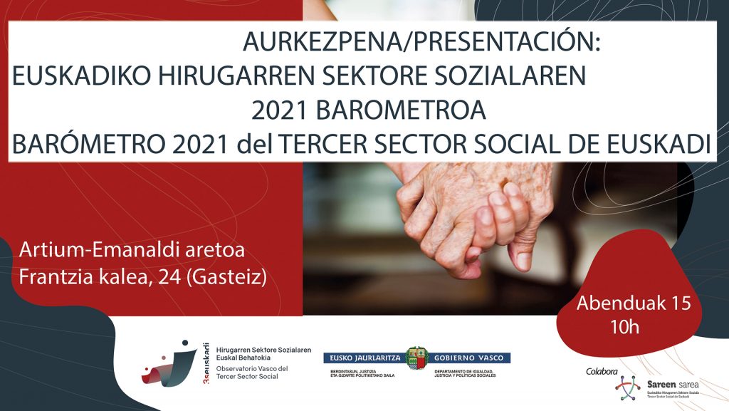 Euskadiko Hirugarren Sektore Sozialaren 2021ko Barometroa aurkezpena
